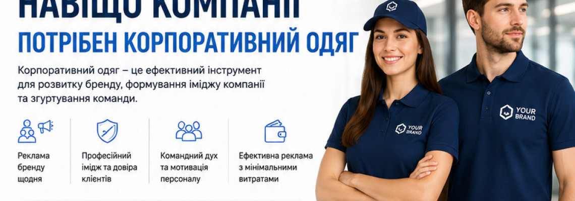 Навіщо компанії потрібен корпоративний одяг