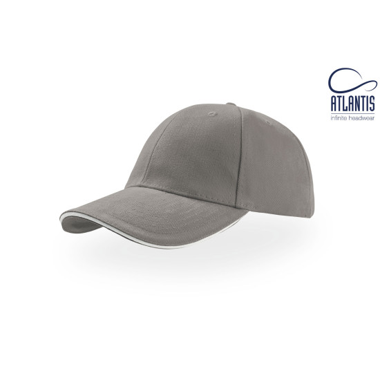 Кепка LIBERTY SANDWICH, колір grey-white - LIS-grey-white