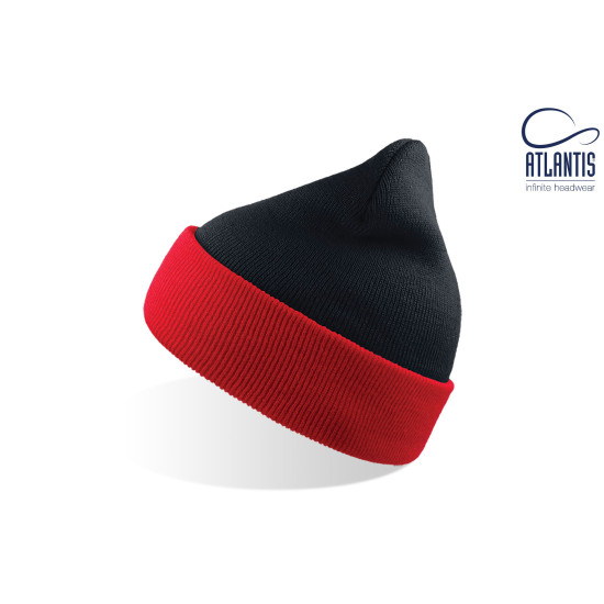 Шапка WIND, колір navy-red - WIND-navy-red