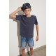 Футболка дитяча 610230 KIDS ICONIC RINGSPUN T, колір AZ - 61-023-0-AZ