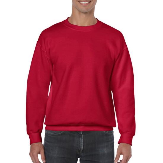 Толстовка чоловіча 18000 Gildan Heavy Blend Adult Crewneck Sweat, колір red - 18000-red