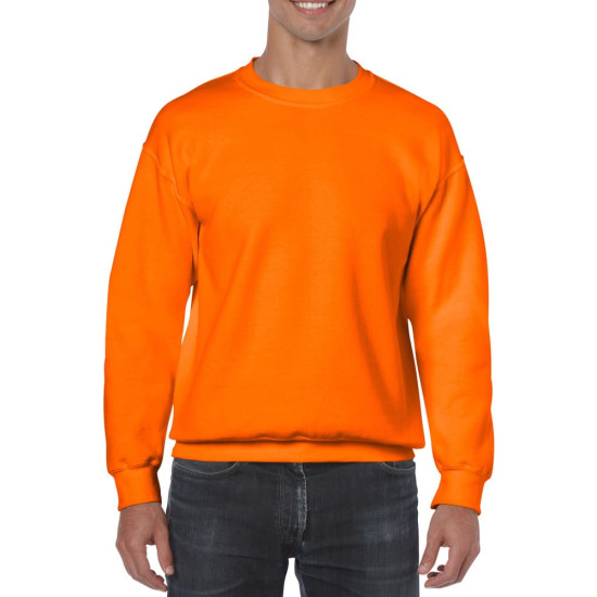 Толстовка чоловіча 18000 Gildan Heavy Blend Adult Crewneck Sweat, колір orange - 18000-orange