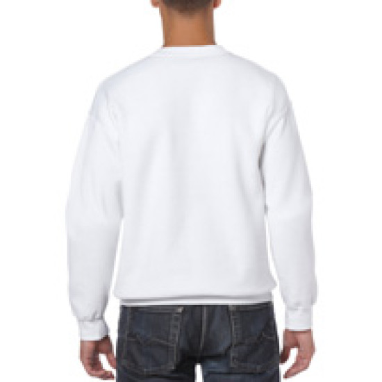 Толстовка чоловіча 18000 Gildan Heavy Blend Adult Crewneck Sweat, колір white - 18000-white