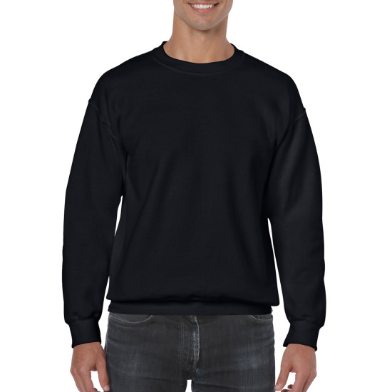 Толстовка чоловіча 18000 Gildan Heavy Blend Adult Crewneck Sweat, колір black - 18000-black