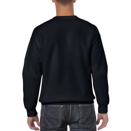 Толстовка чоловіча 18000 Gildan Heavy Blend Adult Crewneck Sweat, колір black - 18000-black
