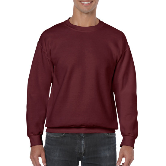 Толстовка чоловіча 18000 Gildan Heavy Blend Adult Crewneck Sweat, колір maroon - 18000-maroon