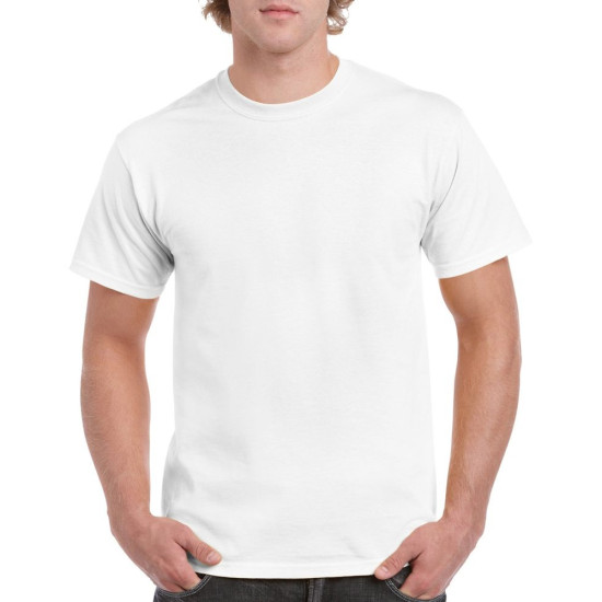 Футболка чоловіча 5000 Gildan Heavy Cotton Adult T-Shirt, колір white - 5000-white