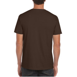 Футболка чоловіча 64000 Gildan® Softstyle™  Adult T-Shirt, колір dark chocolate - 64000-dark chocolate