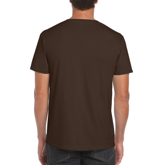 Футболка чоловіча 64000 Gildan® Softstyle™  Adult T-Shirt, колір dark chocolate - 64000-dark chocolate