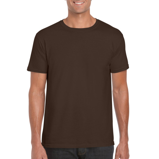 Футболка чоловіча 64000 Gildan® Softstyle™  Adult T-Shirt, колір dark chocolate - 64000-dark chocolate