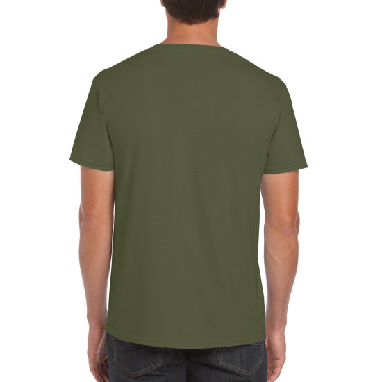 Футболка чоловіча 64000 Gildan® Softstyle™  Adult T-Shirt, колір military green - 64000-military green