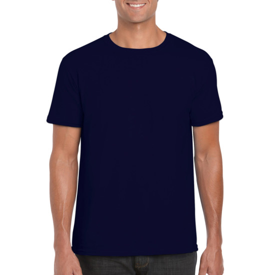 Футболка чоловіча 64000 Gildan® Softstyle™  Adult T-Shirt, колір navy темно-синій - 64000-navy