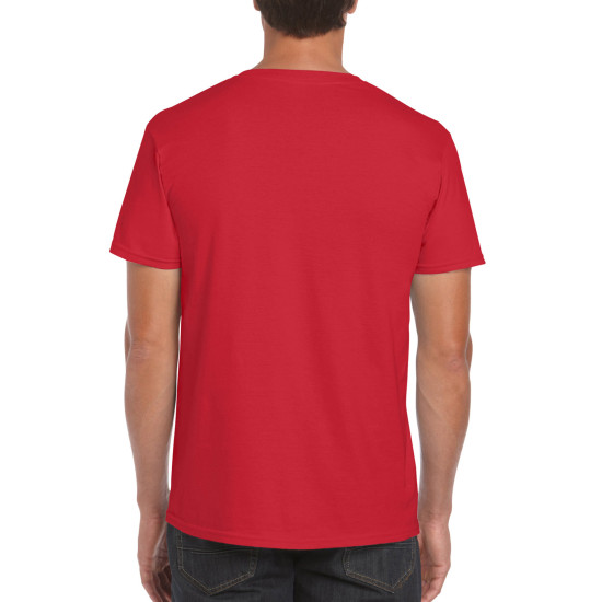 Футболка чоловіча 64000 Gildan® Softstyle™  Adult T-Shirt, колір red - 64000-red