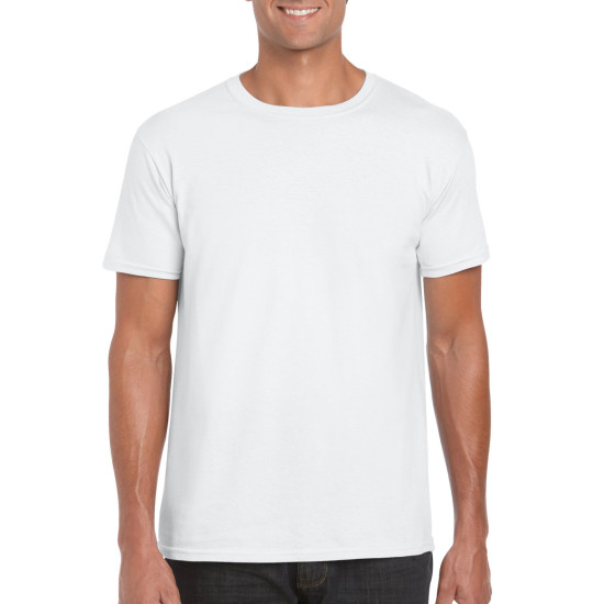 Футболка чоловіча 64000 Gildan® Softstyle™  Adult T-Shirt, колір white білий - 64000-white