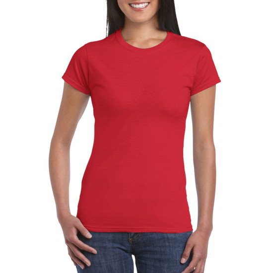 Футболка жіноча 64000L Softstyle® Ladies' T-Shirt, колір red - 64000L-red