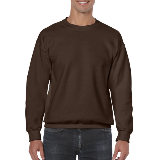 Толстовка чоловіча 18000 Gildan Heavy Blend Adult Crewneck Sweat, колір dark chocolate - 18000-dark chocolate