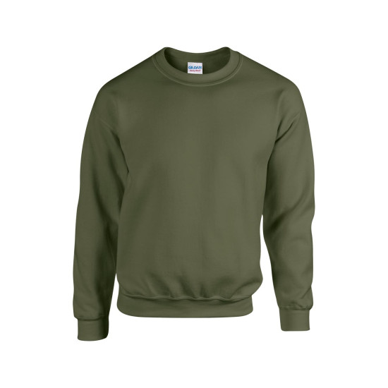 Толстовка чоловіча 18000 Gildan Heavy Blend Adult Crewneck Sweat, колір military green - 18000-military green