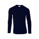 Футболка чоловіча 64400 Adult Long Sleeve T-Shirt, колір navy - 64400-navy