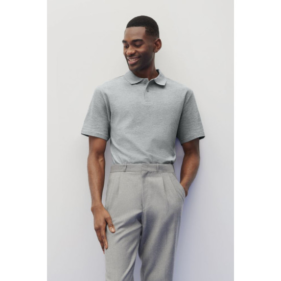 Футболка поло чоловіча 64800 Gildan® Softstyle™ Adult Double Piqué Polo, колір sport grey - 64800-sport grey