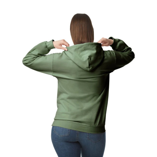 Толстовка unisex SF500 Midweight Fleece Adult Hoodie, колір forest green - SF500-forest green
