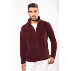 Толстовка чоловіча KA911 Kariban Falco micro polar coat, колір ash heather - KA911-ash heather
