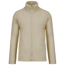 Толстовка чоловіча KA911 Kariban Falco micro polar coat, колір beige - KA911-beige