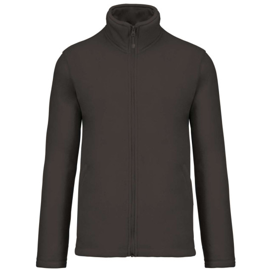 Толстовка чоловіча KA911 Kariban Falco micro polar coat, колір dark grey - KA911-dark grey