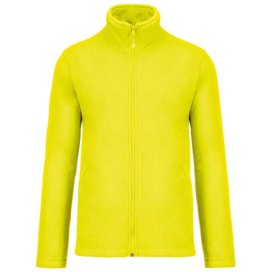 Толстовка чоловіча KA911 Kariban Falco micro polar coat, колір yellow - KA911-yellow