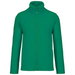 Толстовка чоловіча KA911 Kariban Falco micro polar coat, колір kelly green - KA911-kelly green