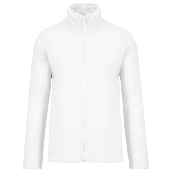 Толстовка чоловіча KA911 Kariban Falco micro polar coat, колір white - KA911-white