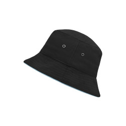 Панама Fisherman Piping Hat MB012, колір black/mint - MB012-black/mint