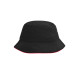 Панама Fisherman Piping Hat MB012, колір black/red - MB012-black/red