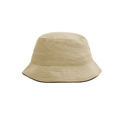 Панама Fisherman Piping Hat MB012, колір khaki/black - MB012-khaki/black