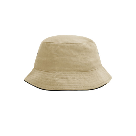 Панама Fisherman Piping Hat MB012, колір khaki/black - MB012-khaki/black