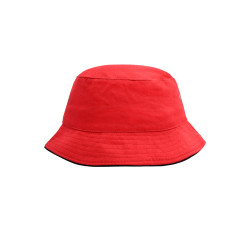 Панама Fisherman Piping Hat MB012, колір navy-white - MB012-red/black