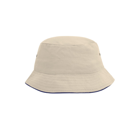 Панама Fisherman Piping Hat MB012, колір natural/navy - MB012-natural/navy