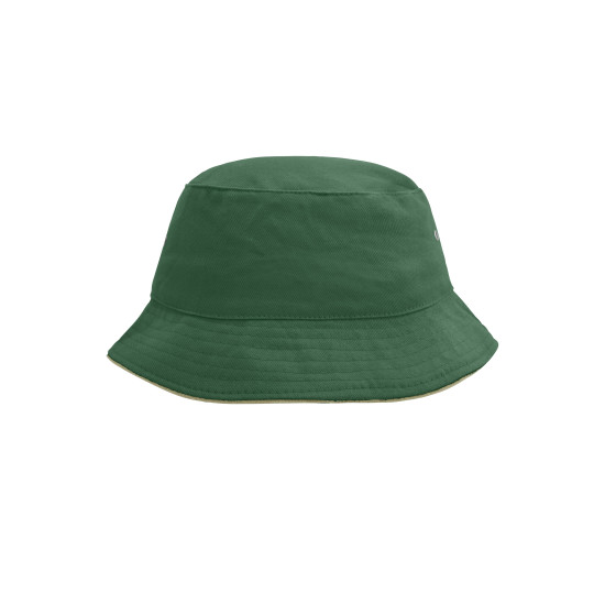 Панама Fisherman Piping Hat MB012, колір dark-green/beige - MB012-dark-green/beige