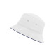 Панама Fisherman Piping Hat MB012, колір white-navy - MB012-white-navy