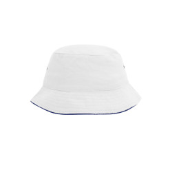 Панама Fisherman Piping Hat MB012, колір white-navy - MB012-white-navy