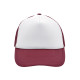 Кепка MB070, колір white/burgundy - MB070-white/burgundy