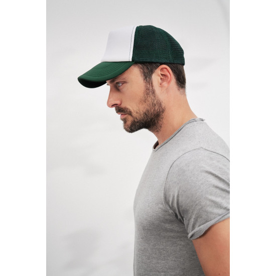 Кепка MB070, колір white/dark-green - MB070-white/dark-green