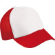 Кепка дитяча MB071, колір white-red - MB071-white-red